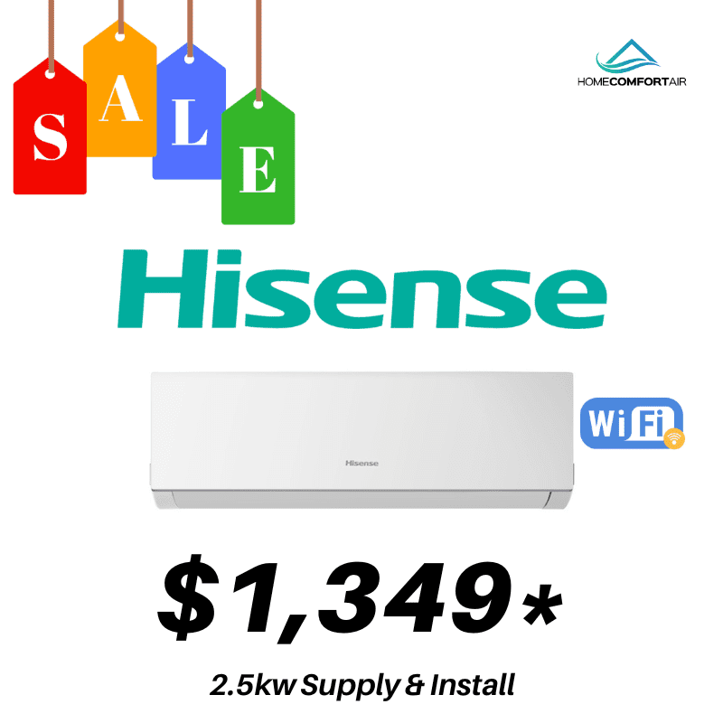 Hisense J Series Reverse Cycle Split System