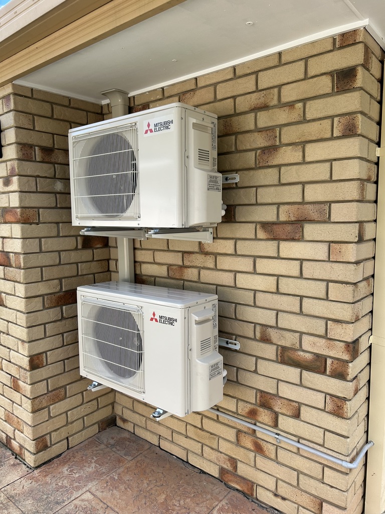 Mitsubishi Electric outdoor units installed by Home Comfort Air in Heritage Park