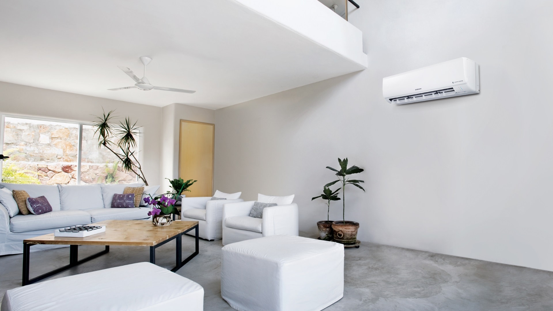 Split system air conditioning