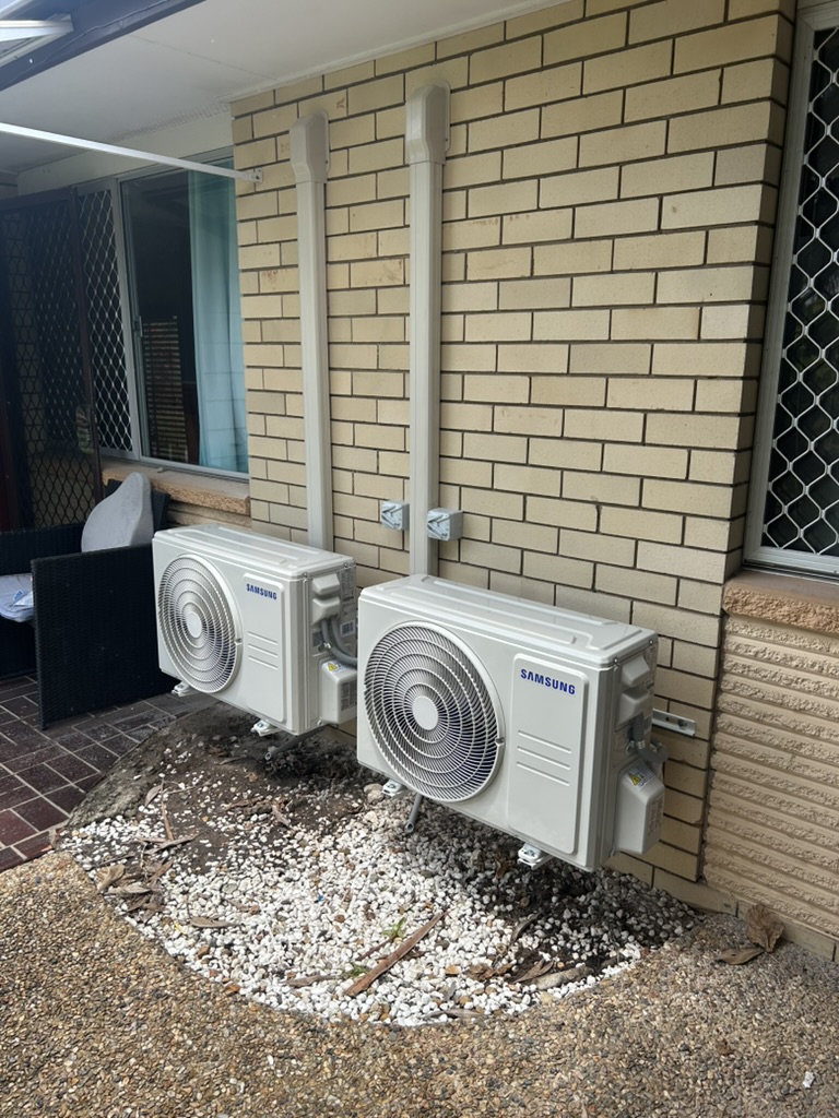 Samsung outdoor units installed by Home Comfort Air in Underwood